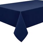 Home Direct Extra Large Rectangular Fabric Tablecloth Table Cover 150x250cm 59"x98" Navy Blue