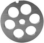 #12 Stainless Steel Meat Grinder Plate Discs Blades Compatible with FGA Food Chopper and Hobart, Cabelas, Weston, LEM, MTN Meat Grinders,Cutting Disks Heavy Duty (18/25 Hole Plate)