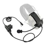 TSVISIONCORE Microphone & PTT for Walker's Razor Noise Cancelling Headphones Airsoft（Black）