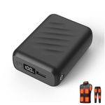 ๐ณ.๐ฐ๐ฉ/๐ฑ๐ฉ ๐ฎ๐ฌ๐ฌ๐ฌ๐ฌ๐บ๐๐ต Heated Vest Battery Pack, LED Display, Power Bank with USB/Type-C/DC 3.8 Output and LED Display, Portable Charger, Compatible with Heated Vests, Jackets