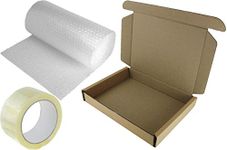 1x Laptop Shipping Postal Box 47x31x6cm Strong Safe + 3m Bubble WRAP + Packing Tape