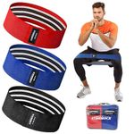 STANDROCK Fabric Resistance Bands for Exercise | 3 and 4 Levels Exercise Bands for Women and Men | Elastic Bands for Exercise Bands Resistance Bands Set Workout Bands Resistance