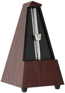Wittner 903330 Plastic Casing Metronome with Bell, Mahogany Grain