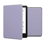 kwmobile Case Compatible with Amazon Kindle Paperwhite 11. Generation 2021 - PU Nubuck Leather Protective e-Reader Flip Case Cover - Lavender