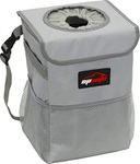 EPAuto Waterproof Car Trash Can with Lid and Storage Pockets, Grey