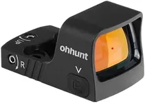 ohhunt RD U1 3 MOA Red Dot Sight for RMSc Footprint and Picatinny Mount 1X21X15mm Micro Shake Awake Red Reflex Sight 10 Brightness Levels