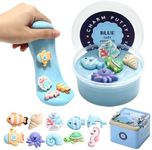 Special Supplies Sensory Therapy Putty for Kids and Adults with 10 Cute Charms - Resistive Hand Exercise Stress Relief Therapy Putty, Five Ounces of Each Putty (Sea Set - Strength: Soft)