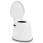 KosmoCare Portable Commode Toilet Stool for patients | Indian Commode Stool & Chair | Toilet Seat for Adult, Kids and Handicap People (White)