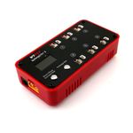 SoloGood VIFLY WhoopStor V3 Battery Charger 6 Ports 1S LiPo Charger Discharger Storage Memory Function for Tinywhoop BT2.0 PH2.0 (Red)