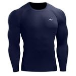 PROSHARX Full Sleeve Compression T-Shirt - Athletic Base Layer Tights for Fitness (Medium, Blue)