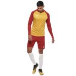 Nivia Men Destroyer Football Jersey Set Full Sleeves (G.Yellow/Red,S)