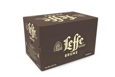 Leffe Brune - Premium Belgian Lager Beer - 24 x 330 ml - 6.5% ABV