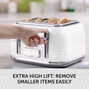 Breville 4-Slice Toaster – Curve Collection, White