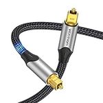 VENTION Optical Audio Cable 1m Digital Optical Audio Cable Toslink Optical Cable for Soundbar to Tv, Optical Lead Gold-Plated for Home Cinema, S/PDIF, PS4, Xbox, Stereo System