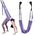 Areial Yoga Straps for Stretching, Stretchable Yoga Strap Belt Leg Strecher for Increased Flexibility, Swing Hammock Stretching Band Yoga Equipment for Fitness Dancing Ballet Gymnastics Stuff