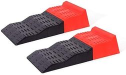 KATSU Caravan Leveling Ramps, 4 Ton Capacity 2 PCs Heavy Duty 3 Step Plastic Caravan Camping Motorhome Ramps for Vehicles Garage Workshop Car Service 161916