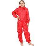 A2Z 4 Kids Girls Boys Raincoat Kids Puddle Suits - Rainsuit 641 Red 13