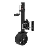 TOWKING 8-inch Wheel Trailer Jack, 13" Vertical Movement, 2000 lbs, for RV, Boat, Trailer and More, Black