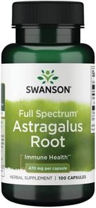 Swanson Astragalus Root - Herbal Supplement Promoting Immune System Support - Natural Formula Supporting Heart & Liver Health - (100 Capsules, 470mg Each)