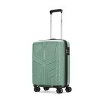 Aristocrat Cabin Polypropylene (Pp) Prime 55 Cm(Small) Check-in Check-in 8 Wheels Spinner Trolley Bags for Travel Hard Case Luggage, Lightweight Bag & Combination Lock with 7 Years Warranty (Green)