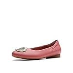 Clarks Women's Loreleigh Ave Ballet Flat, Dusty Rose Leather, 6 UK