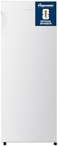 Fridgemaster MTZ55153E Freestanding Upright Freezer, 165 Litres, 143 cm Tall, 4 Star Freezer Rating, 55cm width, E Rated in White