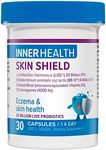 Inner Health Skin Shield Probiotic, Supports Skin Healing & Health, Reduces Skin Irritation, 30 Capsules