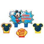 Party Time Disney Mickey Mouse Mini Character Birthday Candle Set, Multi , 1.25 Wax by TradeMart Inc.