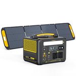 VTOMAN Jump 600X Portable Power Station with 1 * 220W Solar Panel - 600W/299Wh LiFePO4 Battery Solar Generator with 600W Constant-Power, PD 60W Type-C, Capacity Expandable for Camping, Home Backup