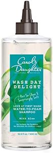 Carol’s Daughter Wash Day Delight Love at First Wash Water To Foam Sulfate Free Shampoo with Aloe and Micellar Water, Paraben Free, Silicone Free, Micellar Shampoo for Kinky, Curly Hair, 16.9 fl oz