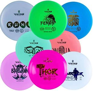 Viking Discs Original Disc Golf Set - 8 Frisbee Discs for Any Distance, PDGA Approved - Outdoor Fun Sports for Adults and Kids - Putter, Mid-Range, Fairway Driver, Distance Driver