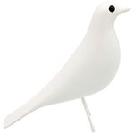 Eames House Bird, Mid Century Bird Adornment Office Home Decor, Desk Dove Ornament, Arts Pigeon Gifts. Eames Replica Sculpture (White)