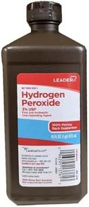 LEADER Hydrogen Peroxide Spray Bottle First Aid Antiseptic 3% Solution – Multi-Purpose Cleaner, Gentle & Effective Disinfectant Spray for Home, Cuts, and Scrapes, 16 fl oz (12-Pack)