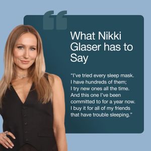 MyHalos Blackout Sleep Mask – Light Blocking Eye Cover for Sleeping