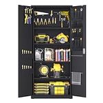 Metal Garage Storage Cabinet, 71" B