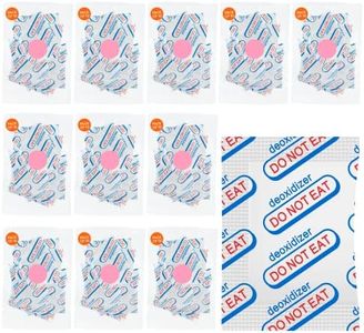 100 Packs 100CC Food Grade Oxygen Absorbers (10 Pack in Individual Vacuum Bag ) , Oxygen Absorbers For Long Term Food Storage with Oxygen Indicator , Works in Mylar Bags, Mason Jars, and Vacuum Bags