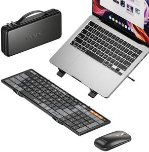 ProtoArc XKM01 CaseUp Foldable Bluetooth Keyboard Mouse Combo