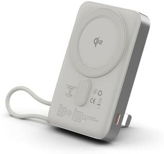 Stuffcool Odin 10000mAh Qi2 MagSafe Powerbank with 15W Wireless Charging, 35W PD Wired Output, Built-in Type-C Cable, Stand, Digital Display, for iPhone, Pixel, Samsung, AirPods
