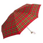 Popy Nano 5Fold Umbrella | World's Largest Small Umbrella | Pocketable size with full 1m+ wide cover when open| 200 g weight (RedPlaidNano)