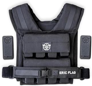 ERIC FLAG Weighted Vest 20kg for Men & Women - Adjustable Weighted Vest with Removable Weights - Comfortable & Durable, 1000D Oxford - Ideal for Crossfit, Calisthenics, Running & Strength Training