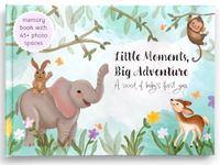 Little Moments Big Adventure Baby Record Book - New Born Essentials, Journal Diary & Photo Album, Memory Books, Gift Items for Baby Shower, Mom to be, Pregnant Women, Dad & Expectant Parents