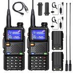 BAOFENG Radio 5RH 8W Ham Radio Long Range Handheld Dual Band Rechargeable Copy Frequency USB-C Charging Two Way Radio