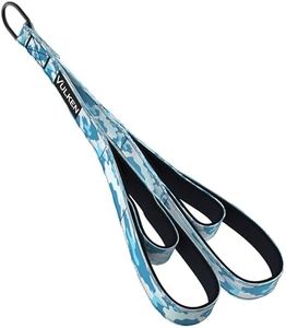 Vulken Tricep Rope Cable Attachment, 28.7 Inch & 22 Inch Two Lengths Built in One Pull Down Rope, Triceps Extension Straps Gym Equipment, Home Workout Handles for Resistance Bands, Blue Camo