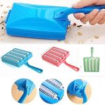 CYOFQD Plastic Handheld Carpet Roller Cleaning Brush Car Seats,Table Linen,Sofas,Bed Sheets,Carpet Roller Brush Cleaning with Dust Crumb Collector for Plastic and Dry Brush 4 Roller Brush Set of 1