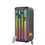 GIZMORE Thunder 160W High Bass Bluetooth Party Speaker with UHF Wireless MIC, 3 Hrs Playtime, LED Display, RGB Lights, TWS Mode, BT v5.0, USB, AUX & TF Card, Remote with Dual Charging Support