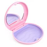 Annhua Retainer Container Case with Mirror Mouthguard Case Retainer Holder Cute, Mouth Guard Holder Aligner Case Denture Storage Case Small for Household|Travel|Office - Pink