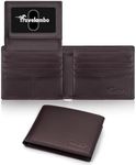 Wallet for Men, Premium Classic Mens Wallet Minimalist Slim Bifold Wallet, RFID Blocking Wallet with 10 Credit Card, 2 ID Window and 2 Cash Slots, Leather Compact Wallet, Front Pocket Card Holder