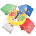 Yoga Pose Cards, Interactive Sport Card for Kids Parents and Children Toddler Preschooler Family Game Award Winning Game for Yoga Lover