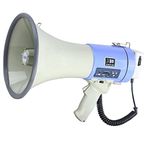 Gadget Wagon 50W Rechargeable Megaphone with siren Speaker Plastic DC12V Powerful Handy Distance: 800 Meters