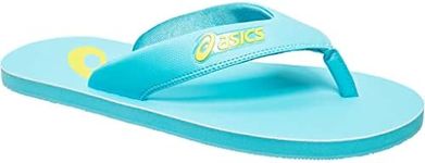 ASICS Men's Flip Flop (UK 10, Aquarium/NEON Lime)